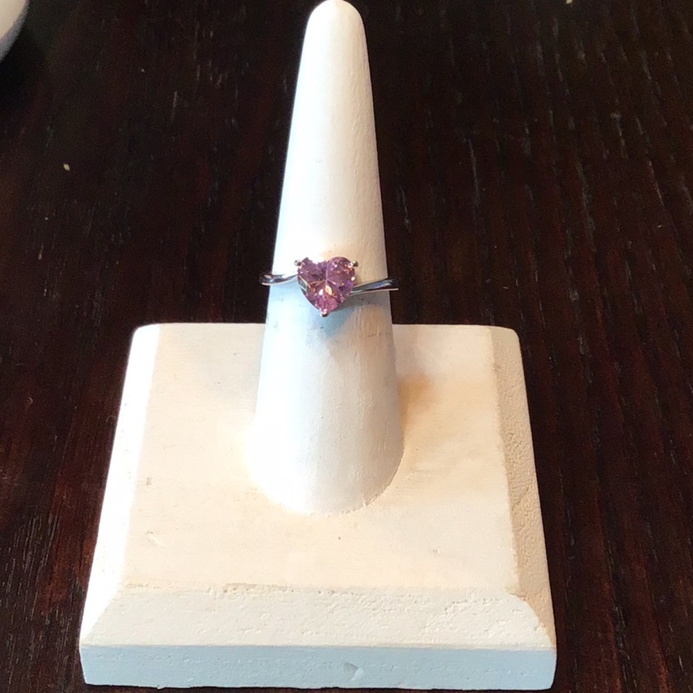 Sterling Silver Lab-created Sapphire ring. - Picture 2 of 5